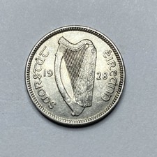 1928 Irish Free States Threepence 