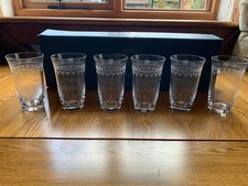 Pall Mall Lady Hamilton Tumblers– 13.5cm 350ml  – Elegant Vintage Etched Crystal