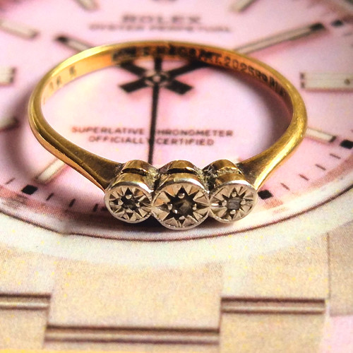 18ct gold and - gold, diamond