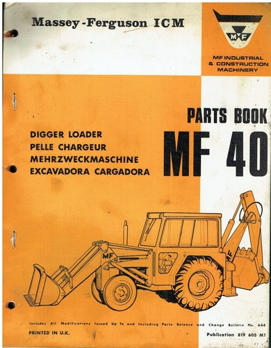 Massey ferguson mf40 excavator - massey,