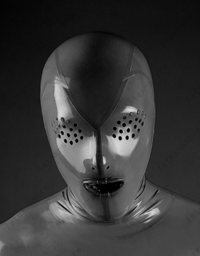 Black unisex sexy latex rubber - unisex,