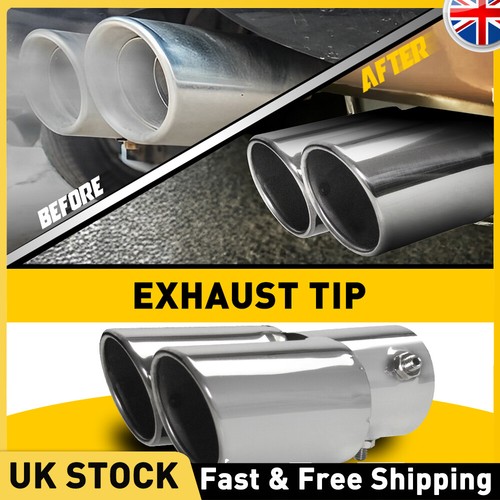 Car dual exhaust - pipe, rear