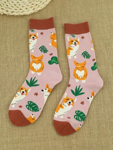 Ladies pink corgi - pink, novelty