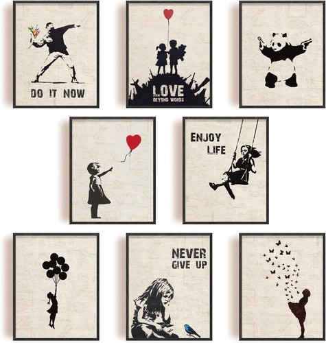 Set banksy wall - banksy,