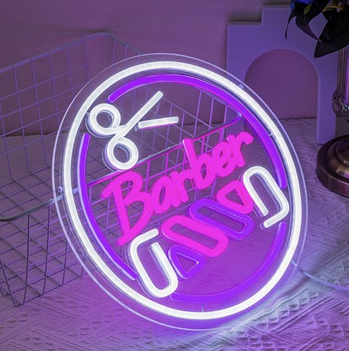 Barber shop neon sign led - neon, usb