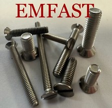 3/16 BSF X lengths countersunk slot machine screw stainless steel slotted screws
