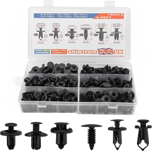 190pcs car body trim clips - car,