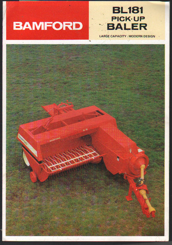 Bamford bl181 pick up baler - "bl181",