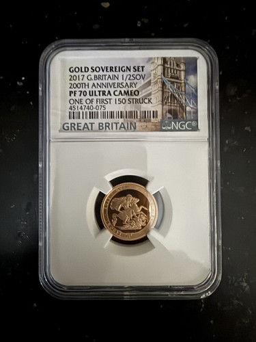 2017 gold half sovereign - sovereign, –