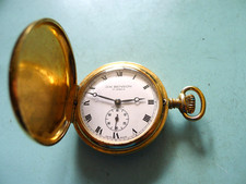 J.W.Benson 17J Golden Gents  Hunter Pocket Watch..Hand Wind  Working M/Mt.. TLC