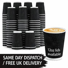 Black Disposable Coffee Cups