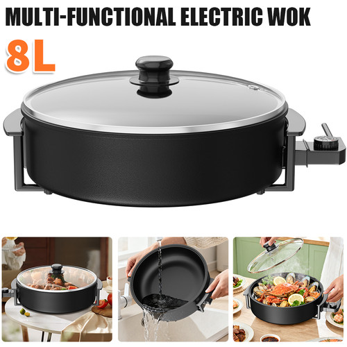 Large electric frying pan - 8l,