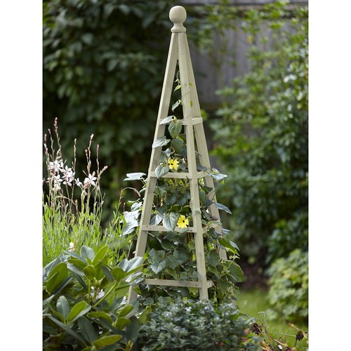Wooden garden obelisk outdoor - obelisk,