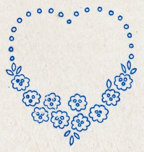 Vintage embroidery transfer - vintage,