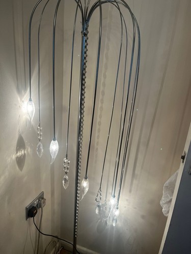 Modern chrome silver floor - silver,