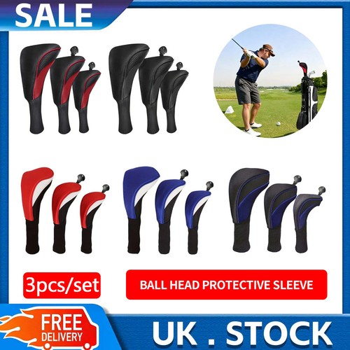 3pcs golf club head covers - 3pcs, set