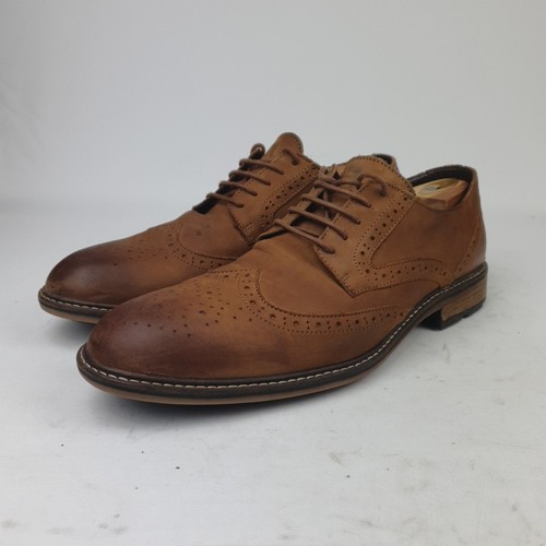 Clarks brown brogue shoes - clarks,