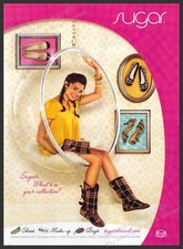 Sugar Shoes 2000s Print Advertisement 2007 Legs Girl Hanging Bubble Chair