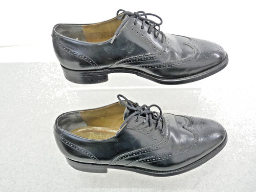 Barker men black leather - black,