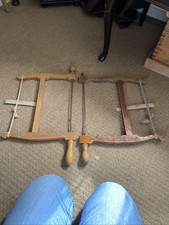 Pair Antique Bow Saws