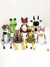 Shelf  Sitter Wooden Animal Shelf Sitting Ornament Carved 15CM 25CM