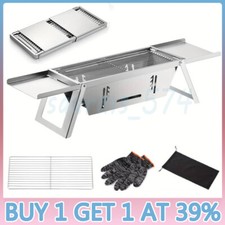 Portable Mini Barbecue Barrel BBQ Grill Charcoal Smoker Outdoor Garden Camping