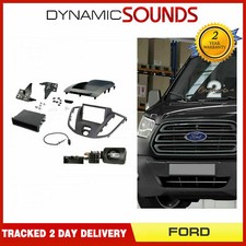 For Ford Transit V363 2015-2021, SONY Dark Grey Double DIN Radio Fascia Kit