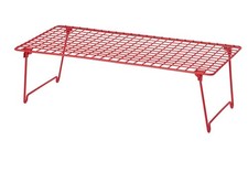 IKEA GREJIG Bright Red Foldable Shoes Rack, Stackable, No Assembly, Christmas 