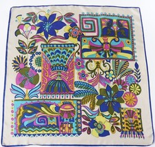 Vintage Silk Scarf - 1960s