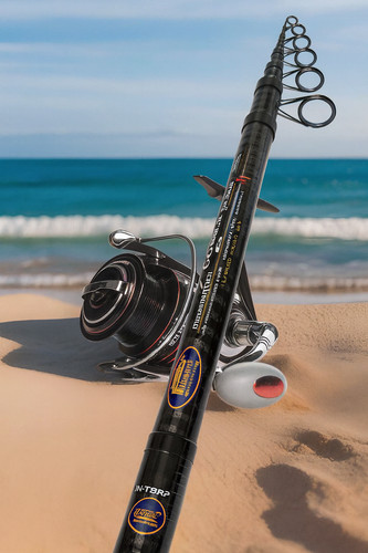 Fishing telescopic beachcaster - telescopic,
