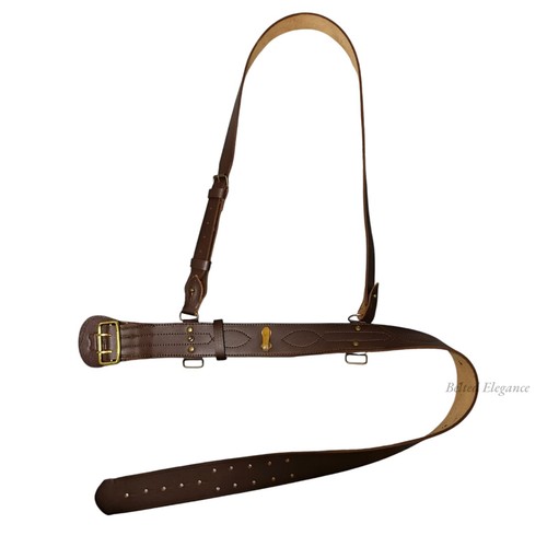 Sam browne belt with - sam, shoulder