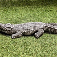 Concrete Crocodile Garden Ornament Frost Protected Statue