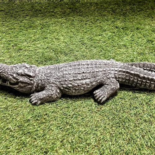 Concrete crocodile garden - concrete,