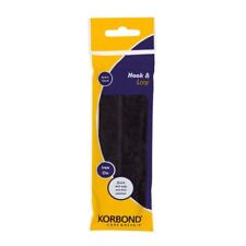 Korbond Hook & Loop Iron On Black 2cmx50cm Furnishing Cushion Upholstery Buttons
