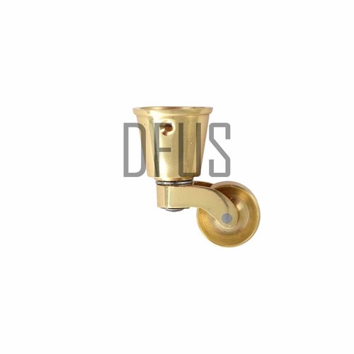 Solid brass castors - solid,