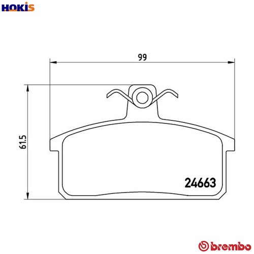 Brake pad set disc - set,