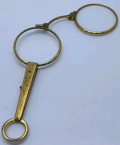 Vtg 1940s gold plated floral - gold,