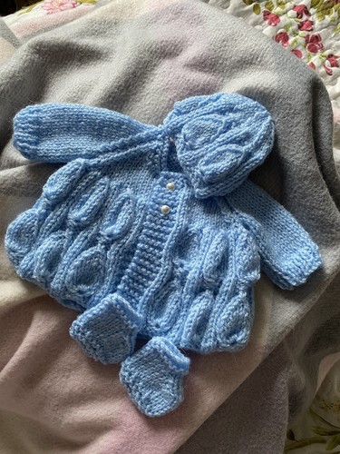 Hand knitted dolls clothes - knitted,