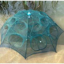 Fishing Bait Trap Crab Net Crawdad Shrimp Cast Dip Cage Fish Minnow Foldable NEW
