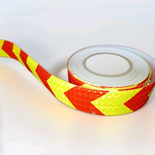 Reflective tape arrow red - reflective,