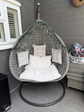 Double Hanging Egg Chair Swing