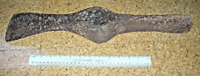 Large antique iron Grub Mattock Adze head - 19" long 3.5 Kg - hand-forged