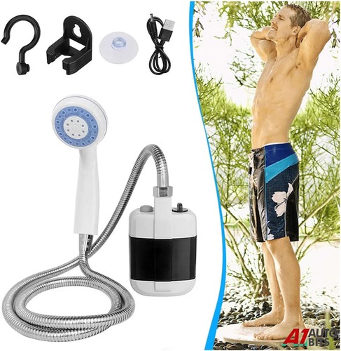 Portable camping shower usb - camping,