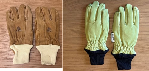 Firefighters gloves - firefighters, (vintage)