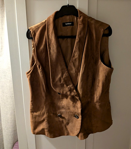 Farlow brown suede belted - brown,