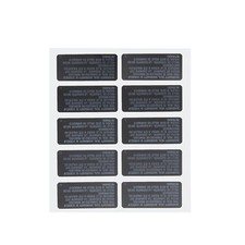 10x Black Warranty Seal