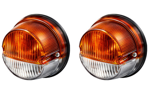 Round front turn signal lights