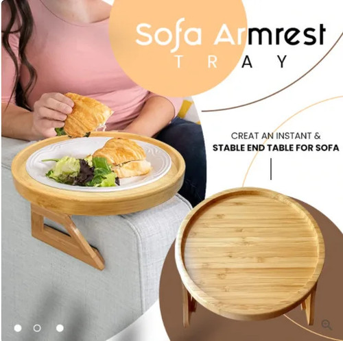 Foldable couch tray - foldable, wooden