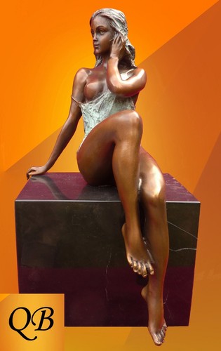 Art deco bronze figurine - bronze,
