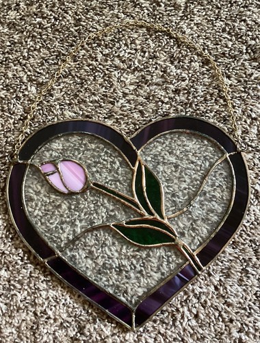 Hanging heart with - heart, tulip